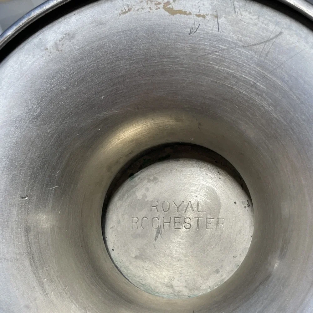 Royal Rochester Silver Creamer And Sugar With Lid